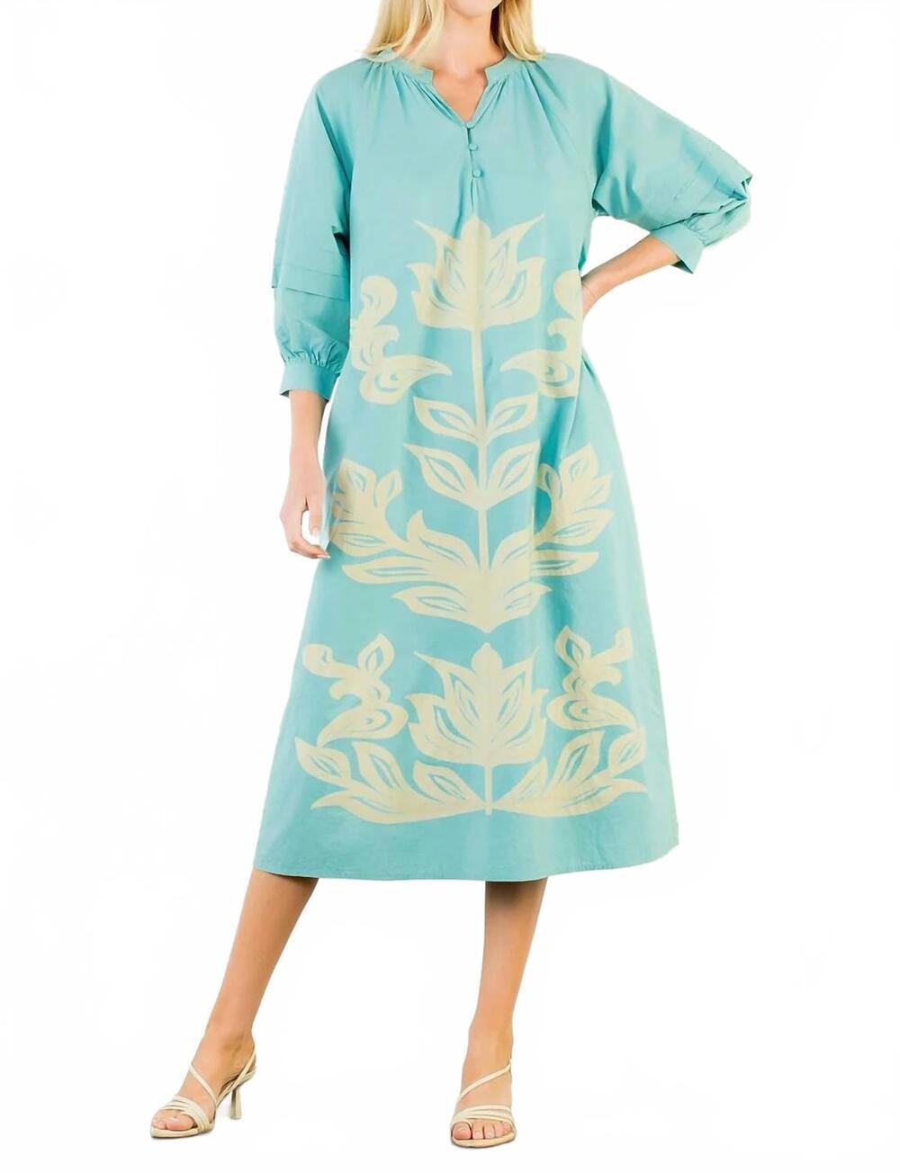 NEW THML puff sleeve dress in floral print